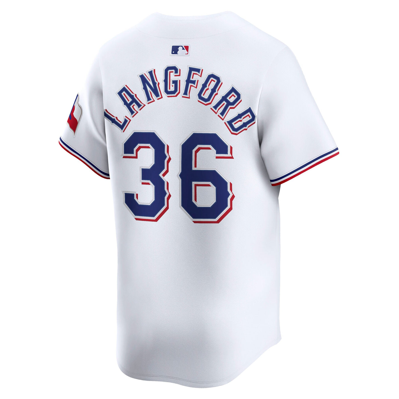 Texas Rangers Wyatt Langford Nike White Home Limited Player Jersey
