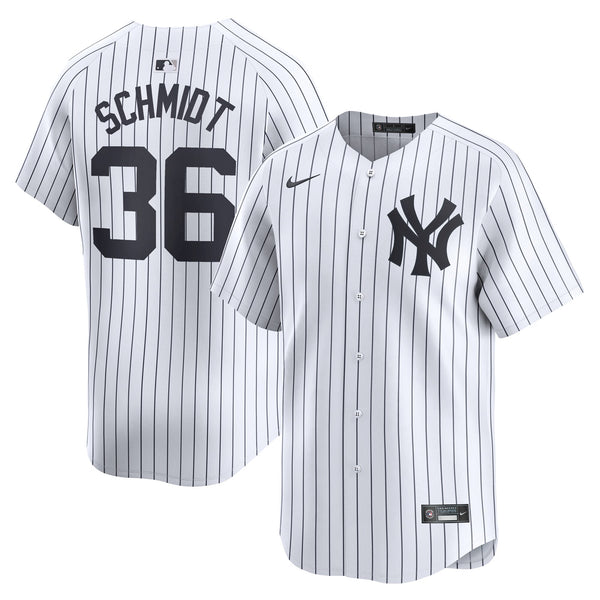 New York Yankees Clarke Schmidt White Home Limited Player Jersey