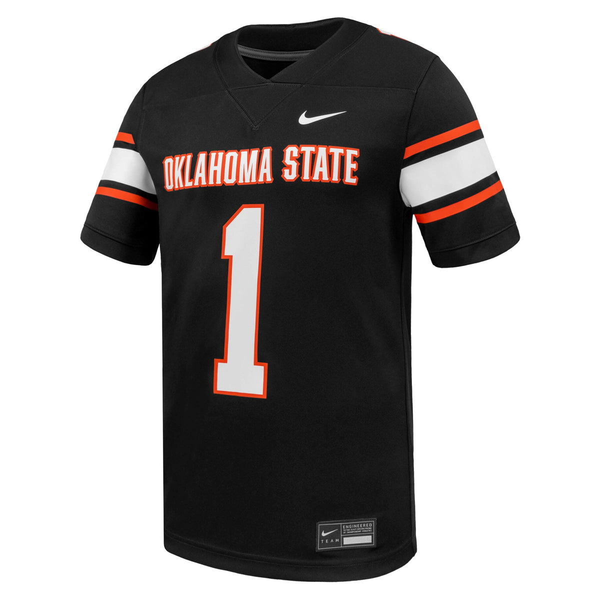 #1 Oklahoma State Cowboys Game Football Jersey - Black