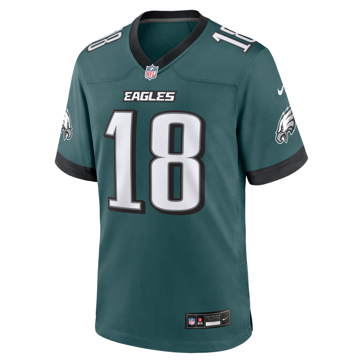Philadelphia Eagles Britain Covey Midnight Green Team Game Jersey