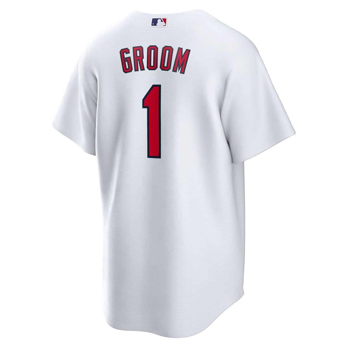 St. Louis Cardinals White #1 Groom Home Replica Jersey