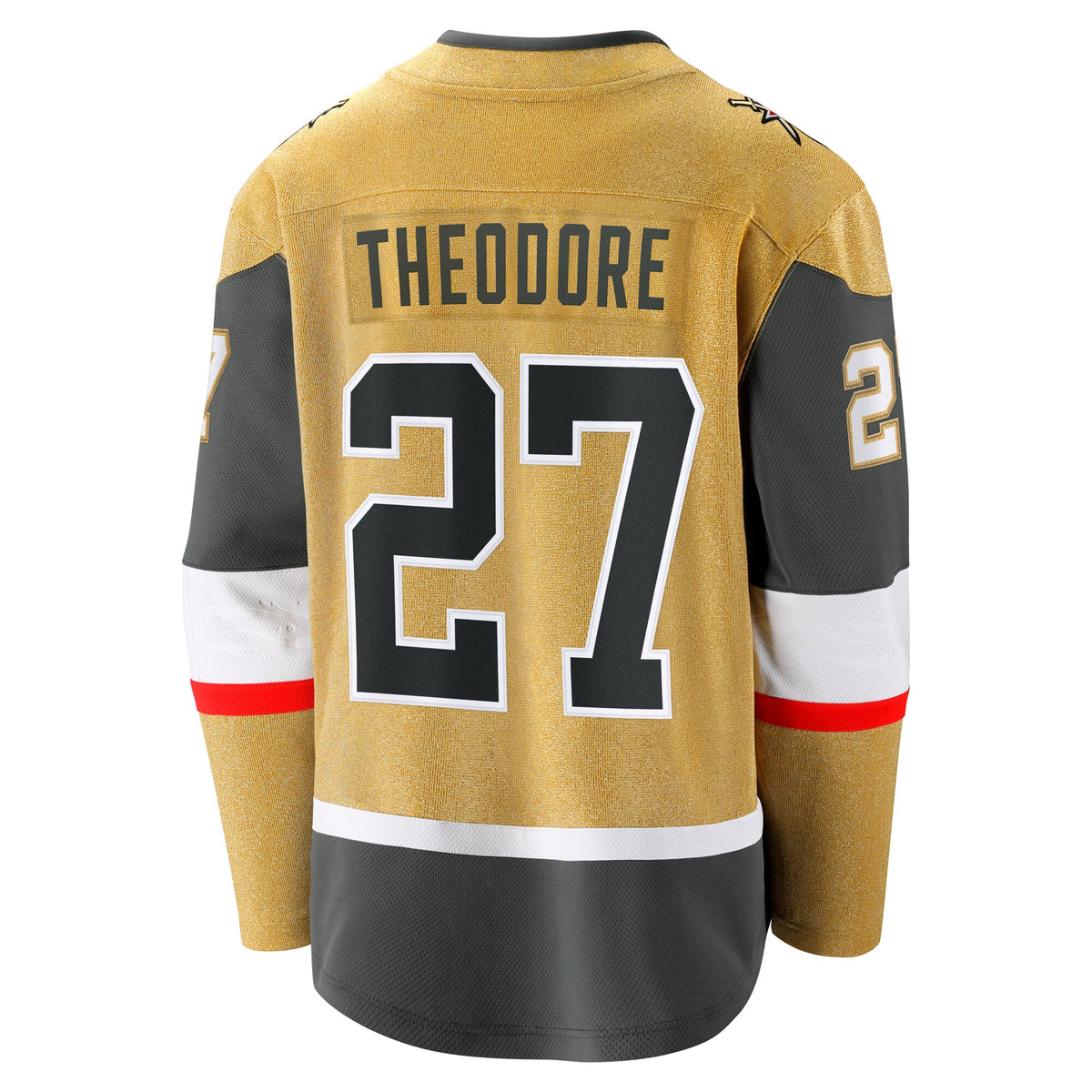 Vegas Golden Knights Shea Theodore Fanatics Gold Home Breakaway Jersey