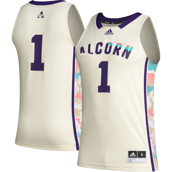#1 Alcorn State Braves Honoring Black Excellence Basketball Jersey - Khaki