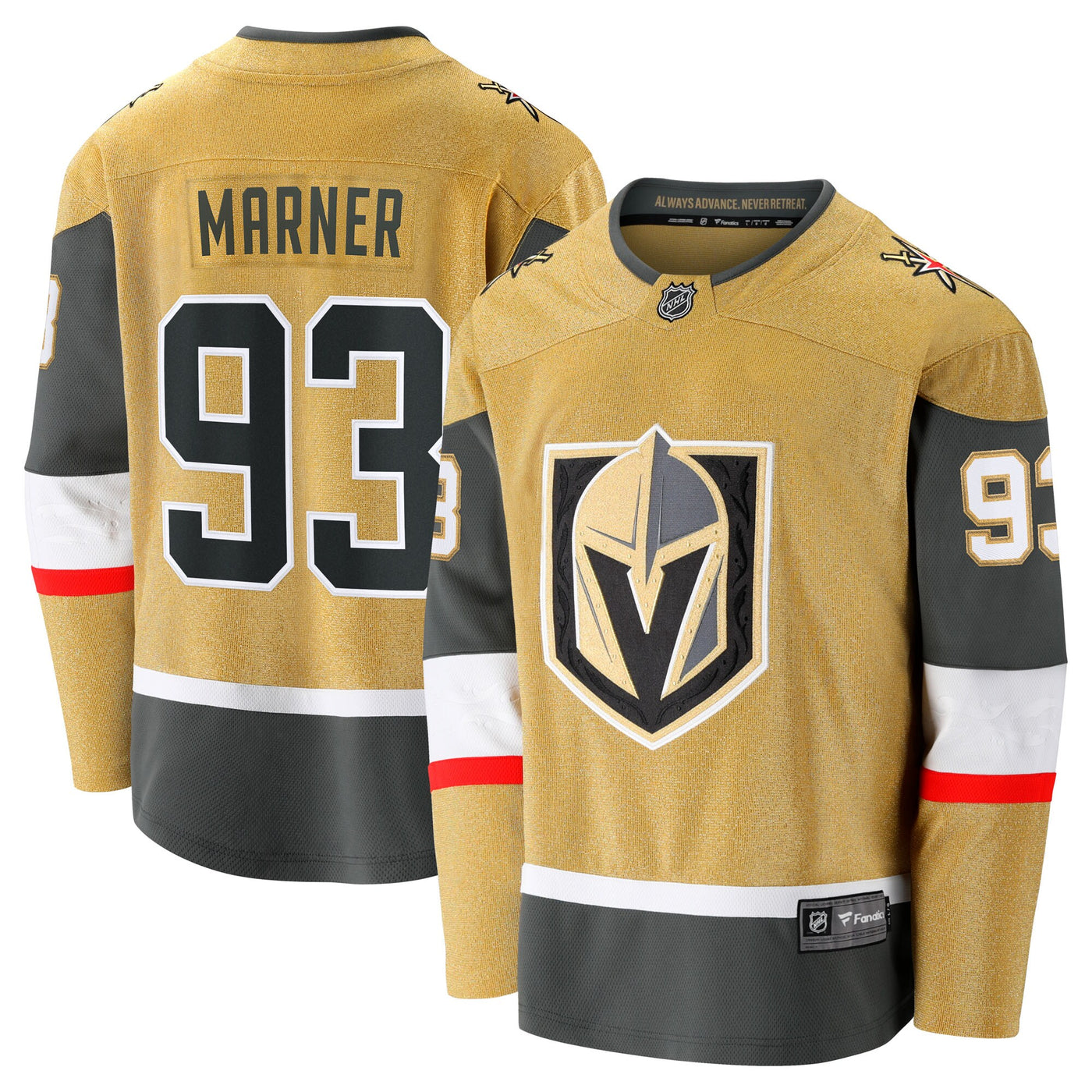 Vegas Golden Knights Mitch Marner Fanatics Gold Home Breakaway Jersey