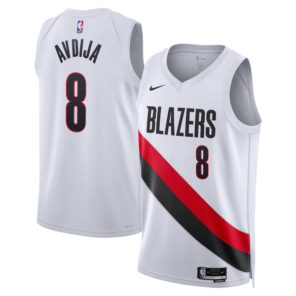 Portland Trail Blazers Nike Replica Association Edition Swingman Jersey - White - Deni Avdija