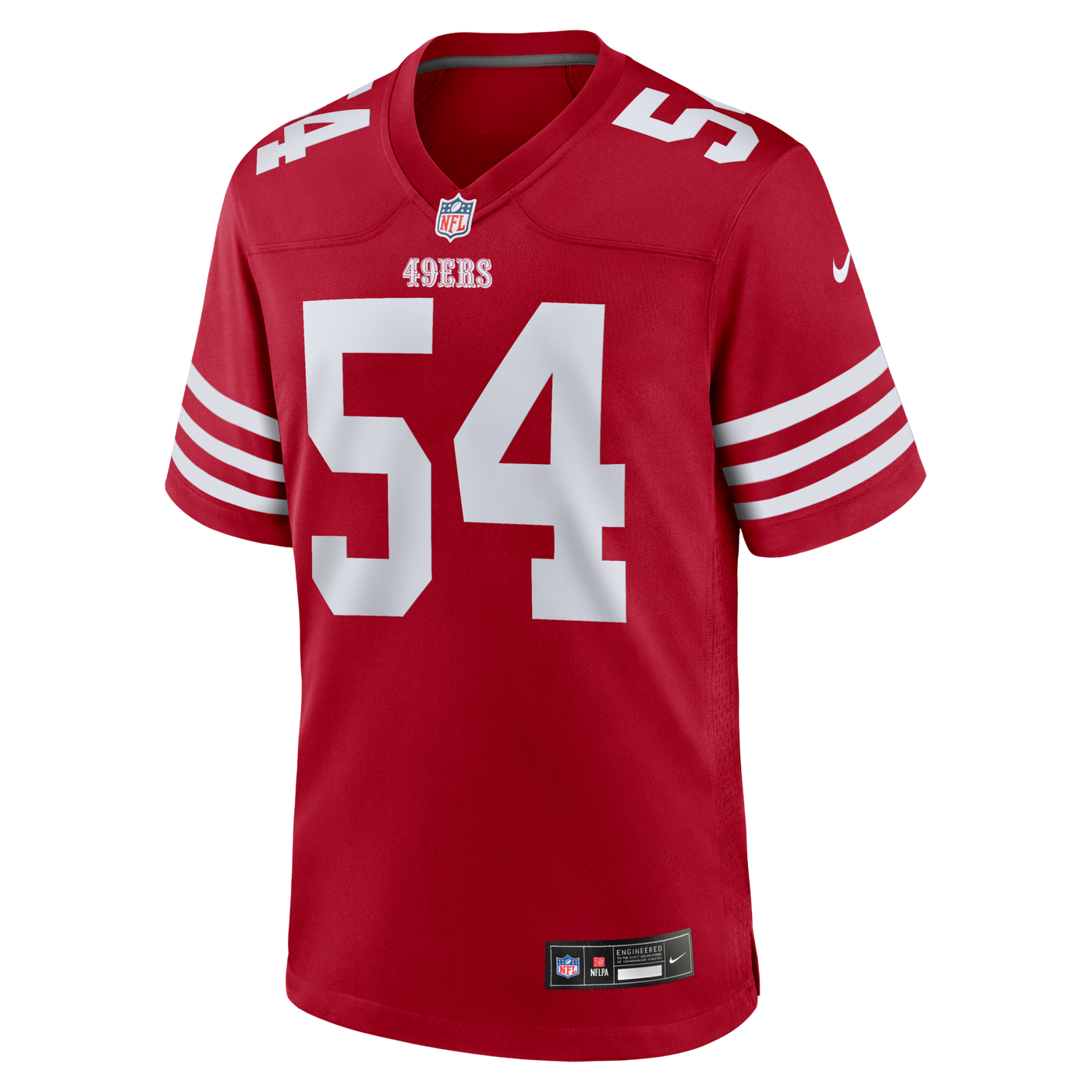 San Francisco 49ers Fred Warner Nike Scarlet Player Game Jersey