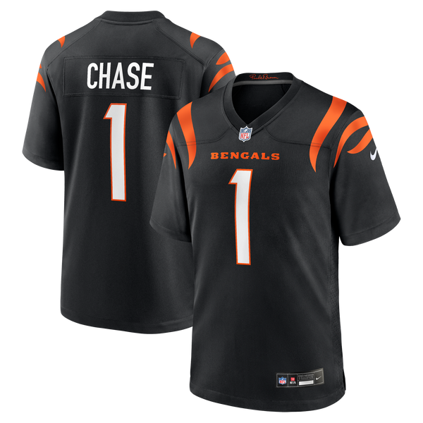 Cincinnati Bengals Ja'Marr Chase Nike Black Game Jersey