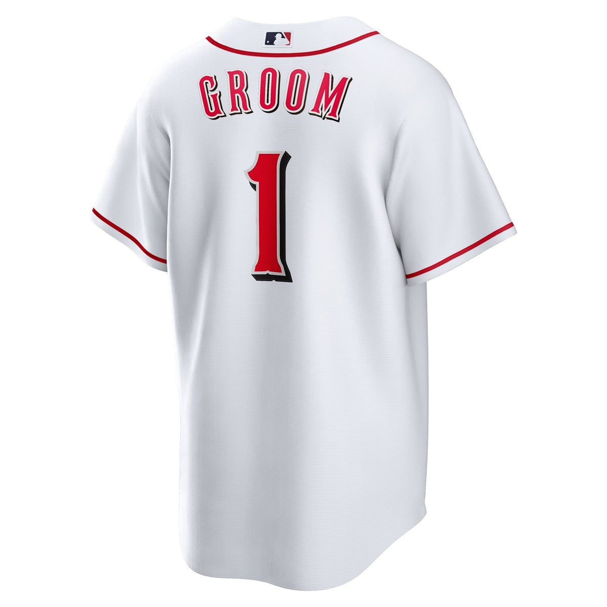 Cincinnati Reds White #1 Groom Home Replica Jersey