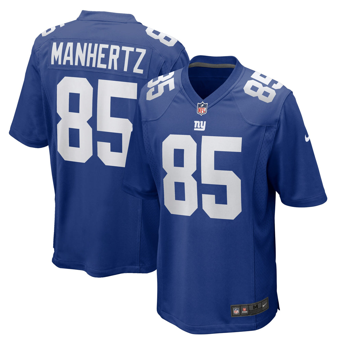 New York Giants Chris Manhertz Royal Team Game Jersey
