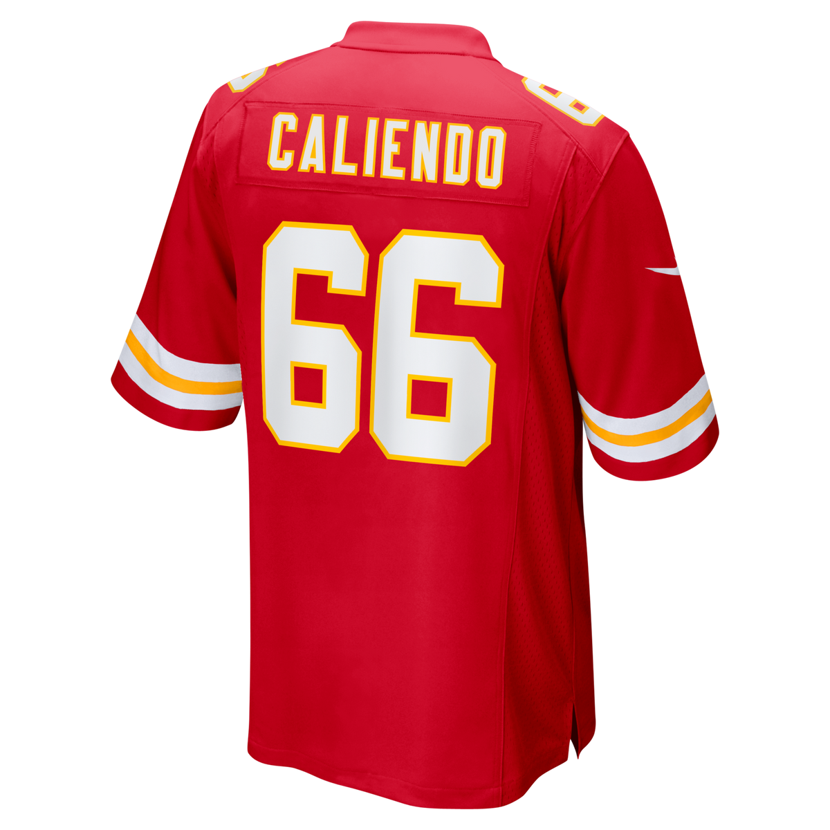 Kansas City Chiefs Mike Caliendo Red Game Player Jersey