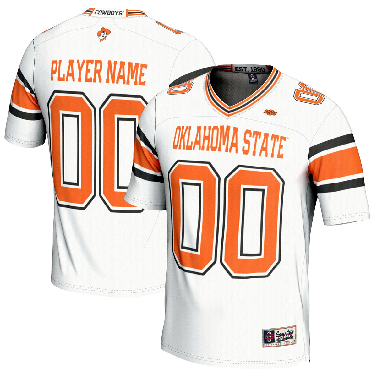Oklahoma State Cowboys GameDay Greats NIL Pick-A-Player Football Jersey - White
