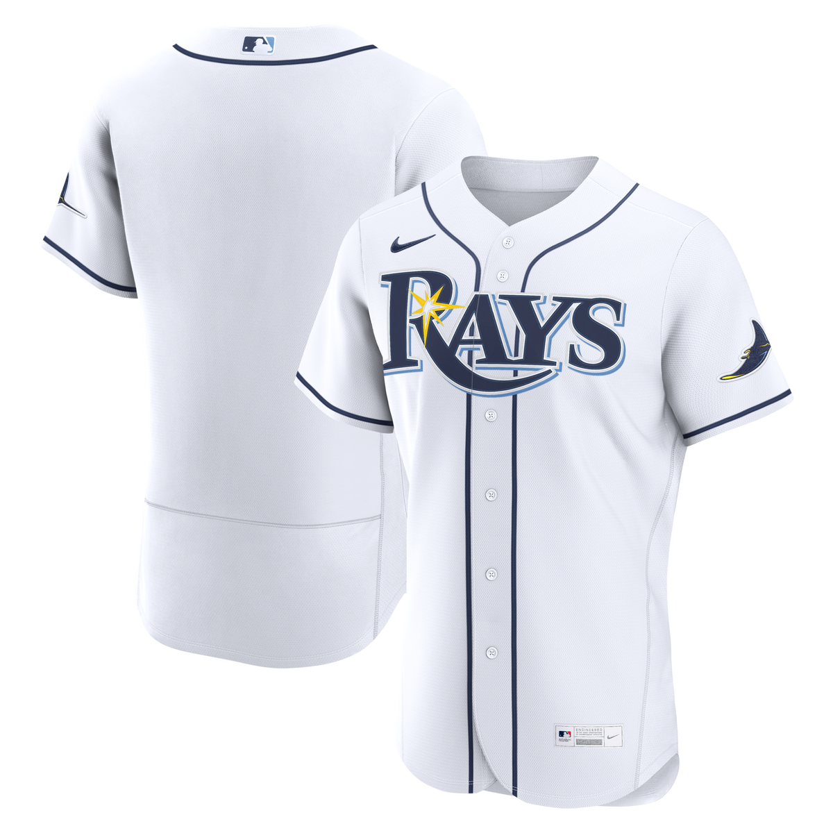 Tampa Bay Rays White Home Authentic Jersey