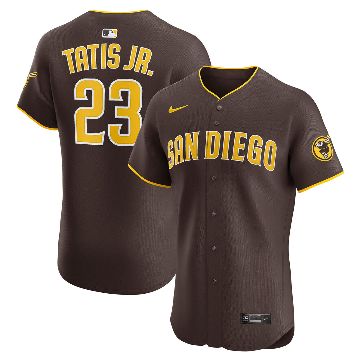 San Diego Padres Fernando Tatis Jr. Brown Road Elite Jersey