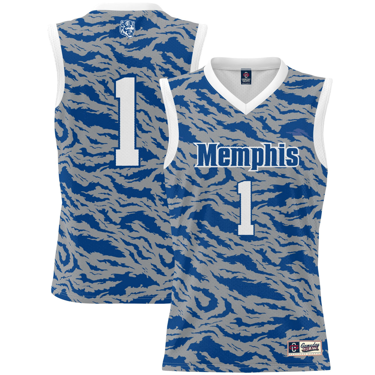 #1 Memphis Tigers GameDay Greats Lightweight Basketball Jersey - Royal