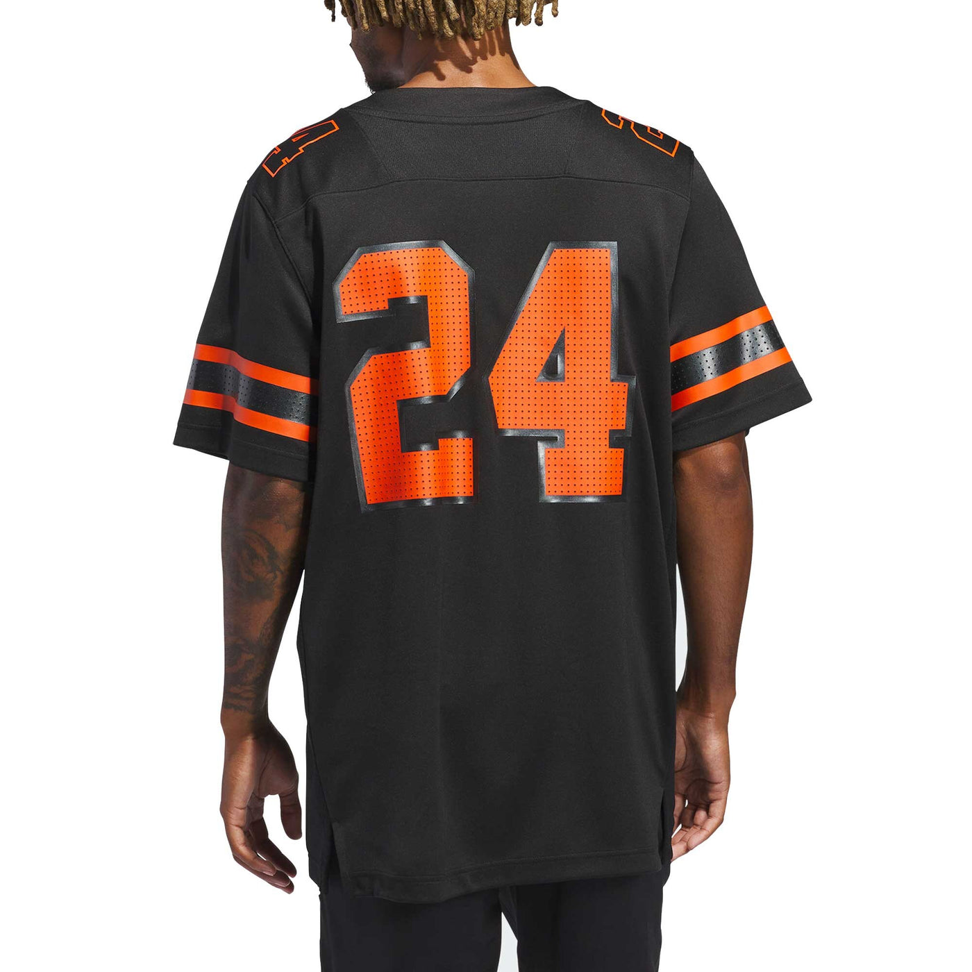 adidas #24 Black Miami Hurricanes Premier Strategy Jersey