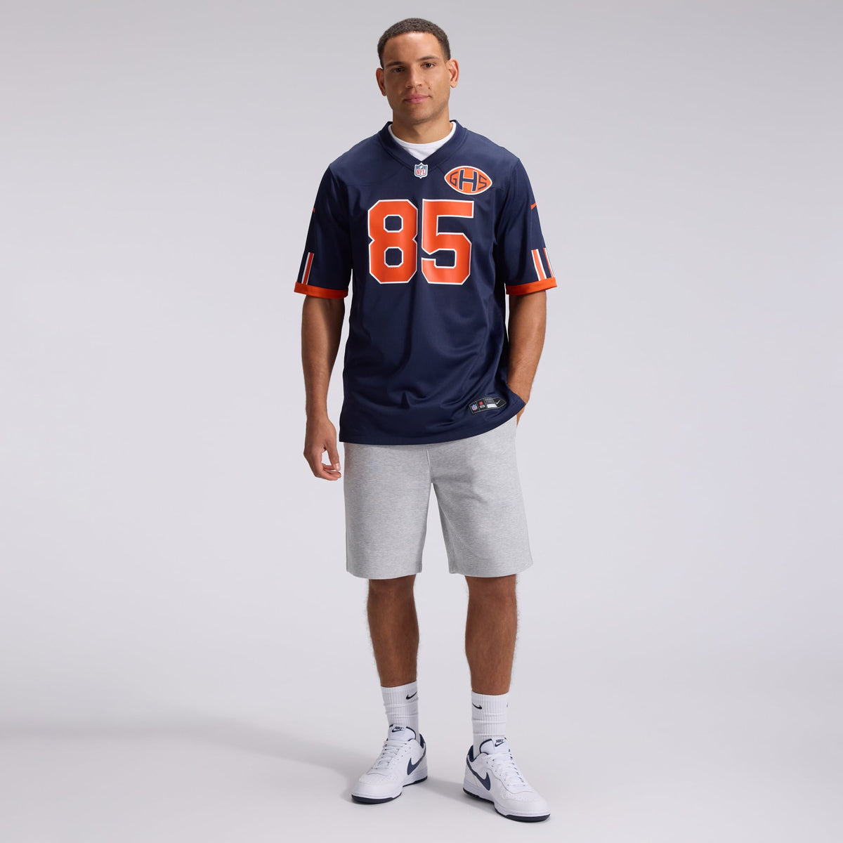 Chicago Bears Cole Kmet Nike Navy 2026 Rivalries Collection Game Jersey