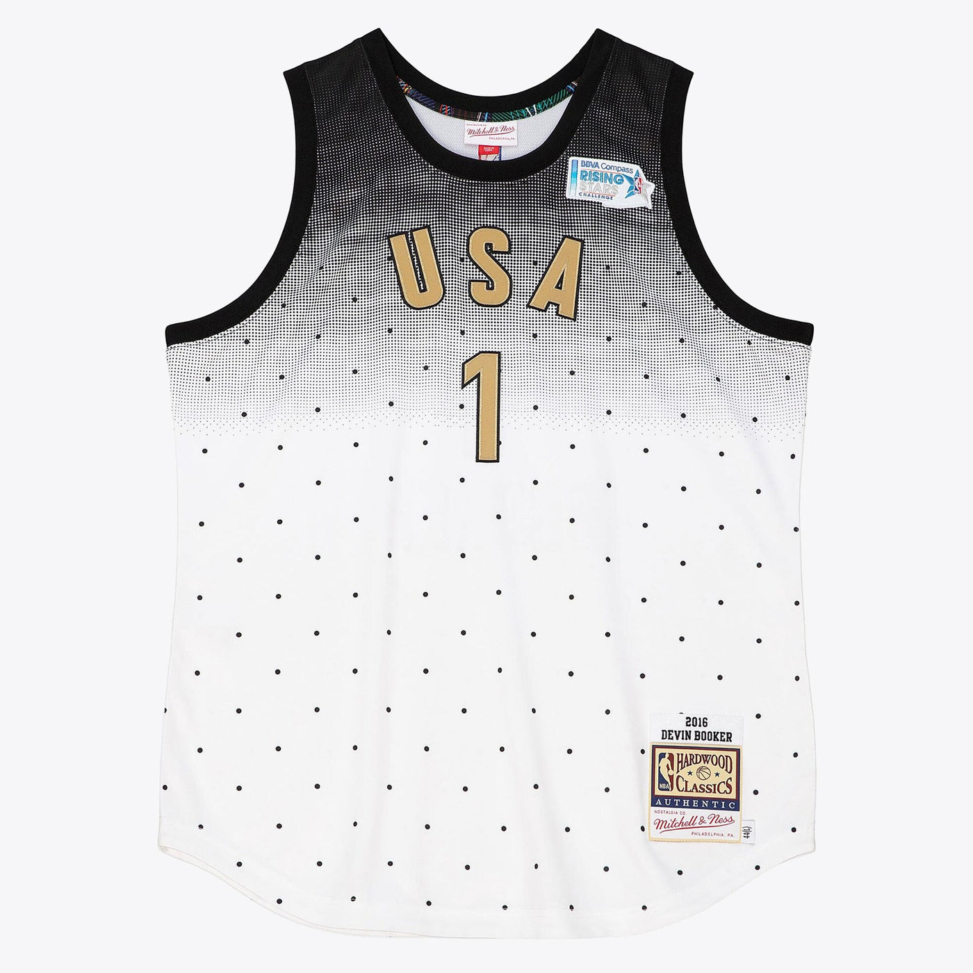 NBA Mitchell & Ness Devin Booker 2016 USA Authentic Jersey All-Star - White/Black