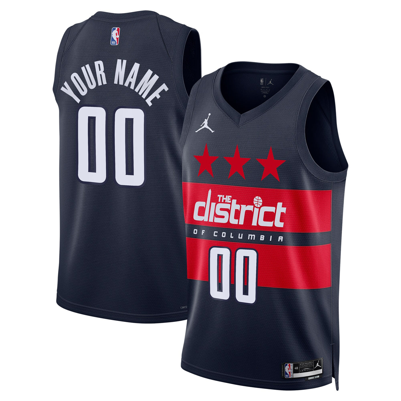 Washington Wizards Jordan NBA Statement Edition Swingman Jersey - Custom -