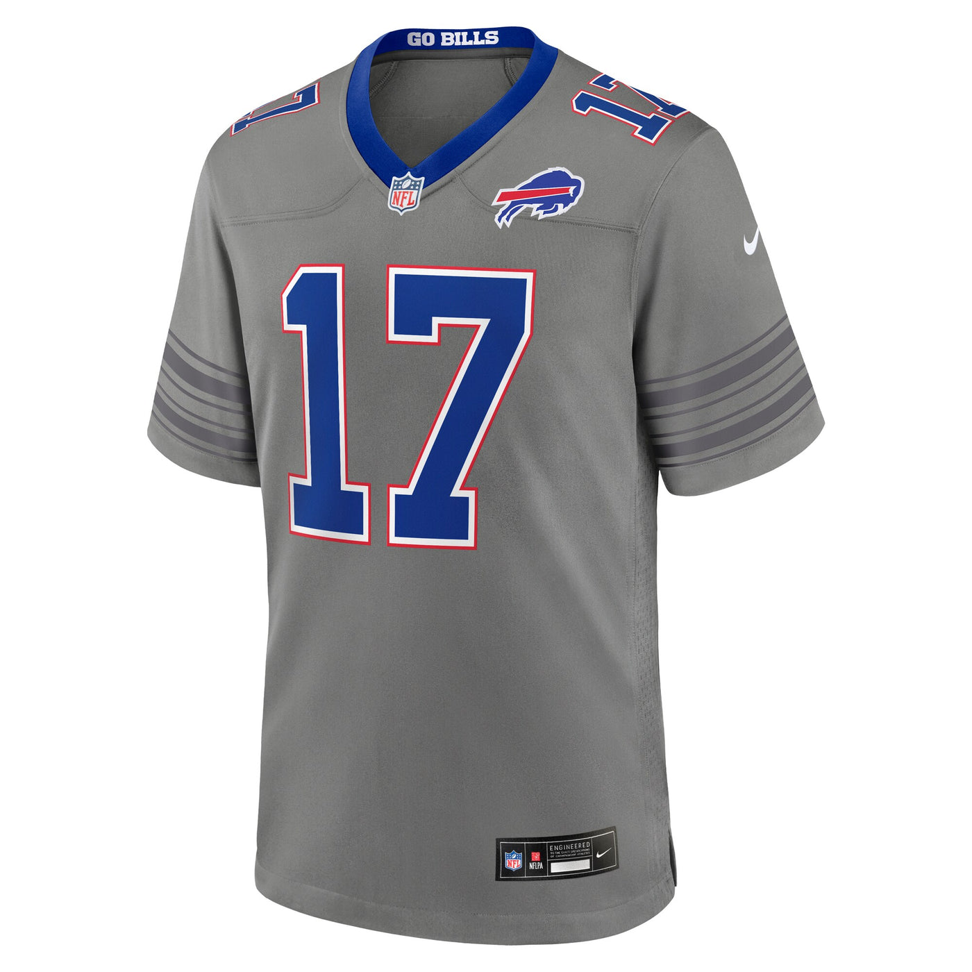 Buffalo Bills Josh Allen Nike Gray Nickel City Game Jersey