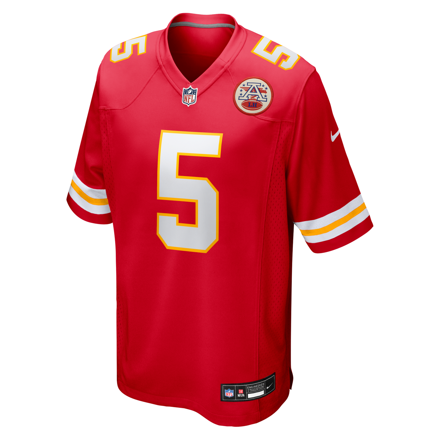 Kansas City Chiefs Nike Red 2026 NFL Draft First Round Pick No. 6 Team Game Jersey