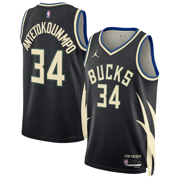 Milwaukee Bucks Giannis Antetokounmpo Jordan Dri-FIT NBA Swingman Jersey -