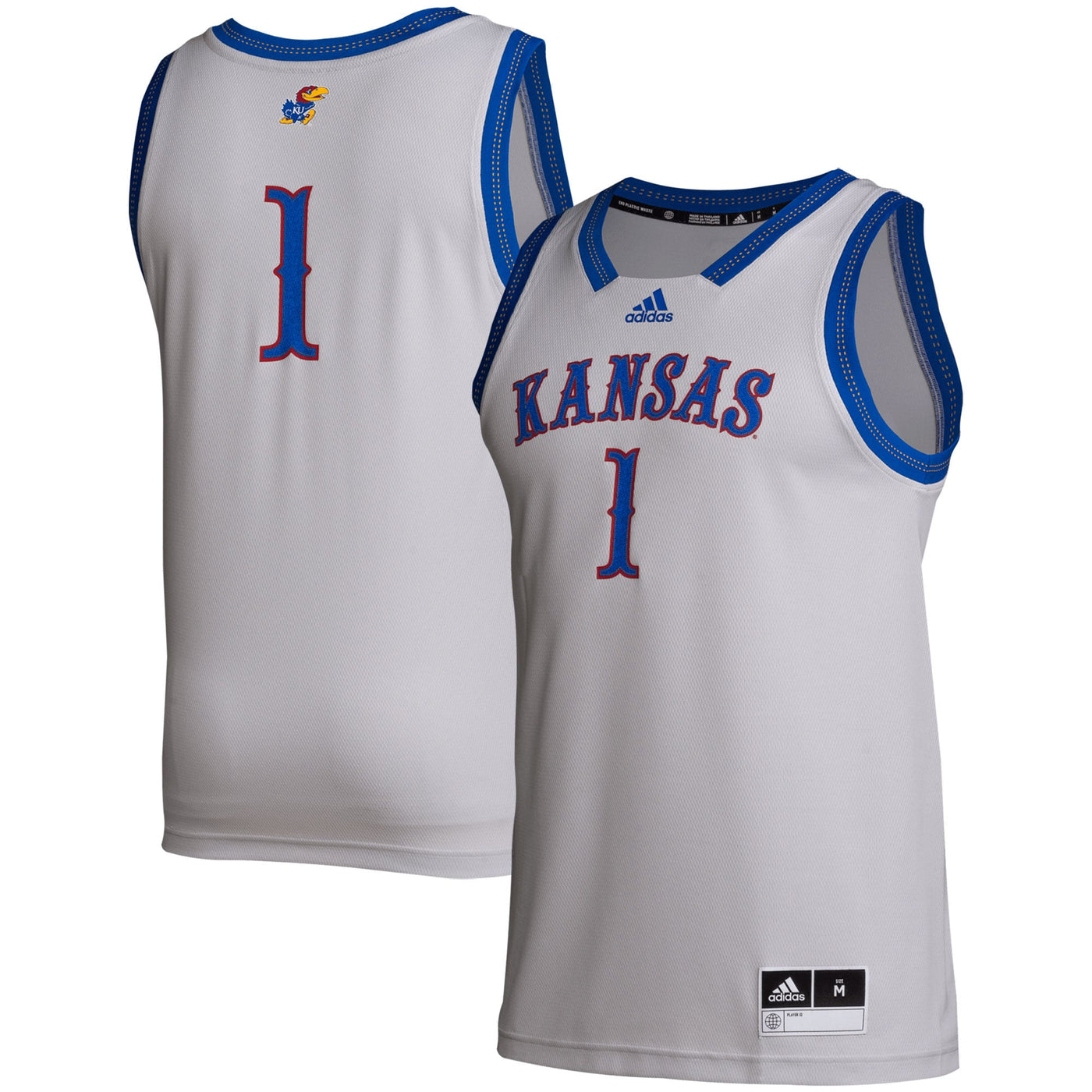 adidas # Gray Kansas Jayhawks Swingman Jersey