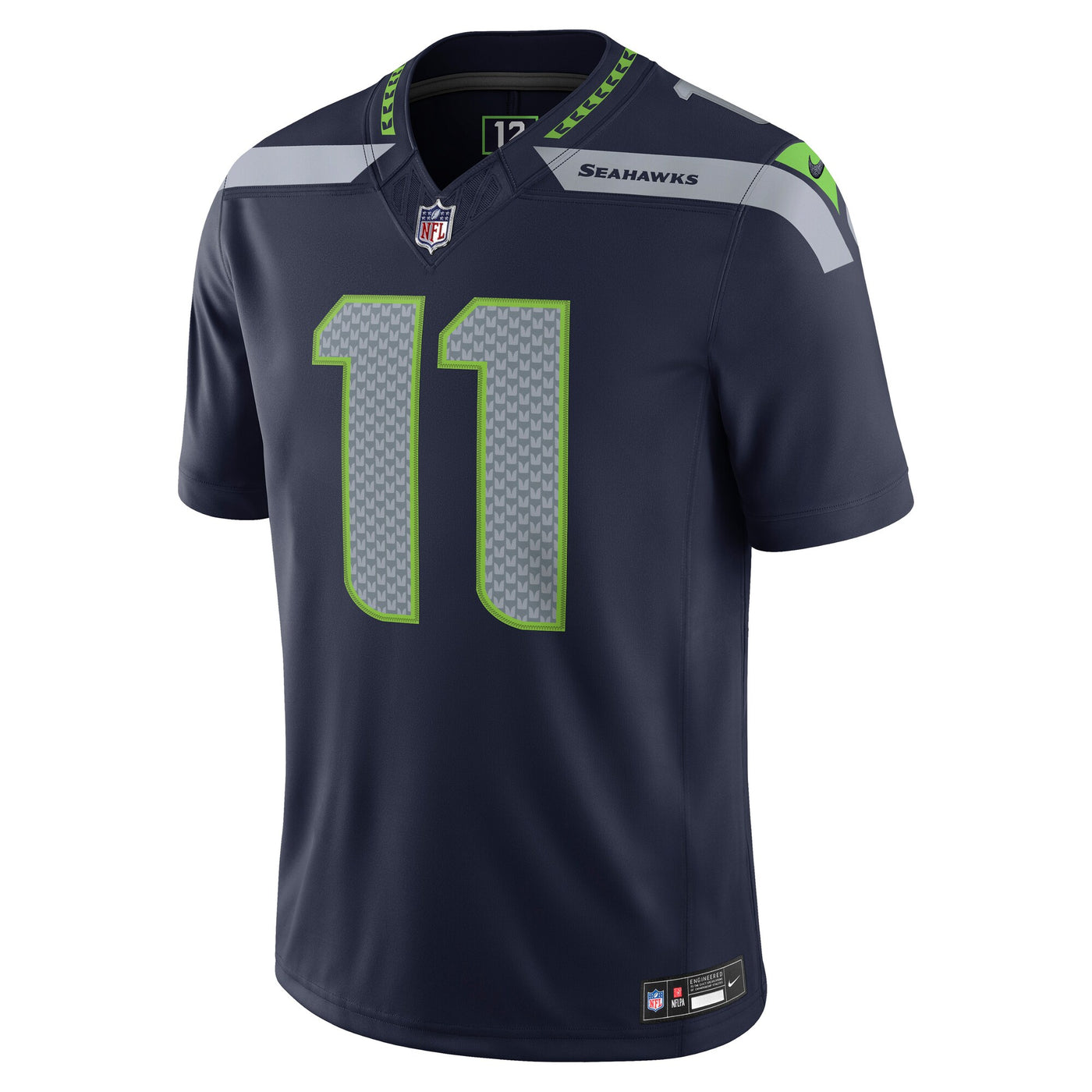 Seattle Seahawks Jaxon Smith-Njigba Nike College Navy Team Vapor F.U.S.E. Stitched Limited Jersey