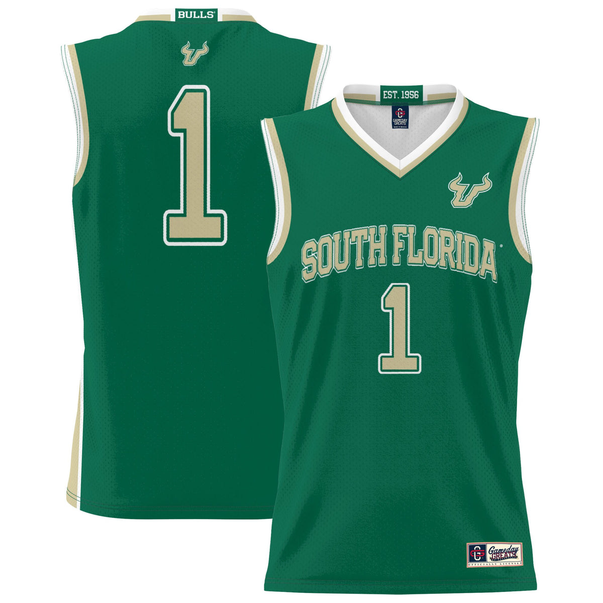 #1 South Florida Bulls GameDay Greats Lightweight Basketball Jersey - Green