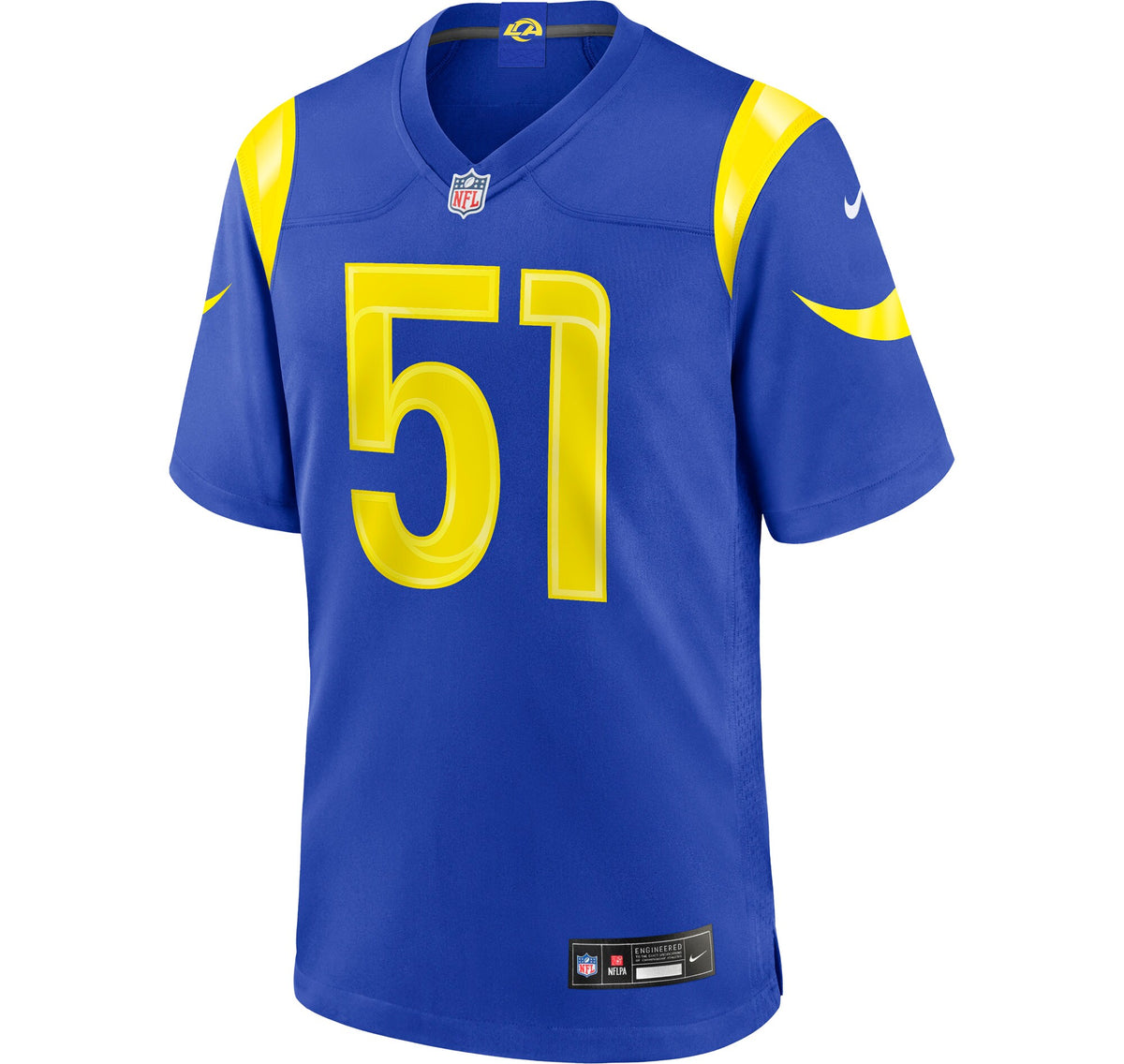 Los Angeles Rams Eddie Walls III Royal Game Jersey