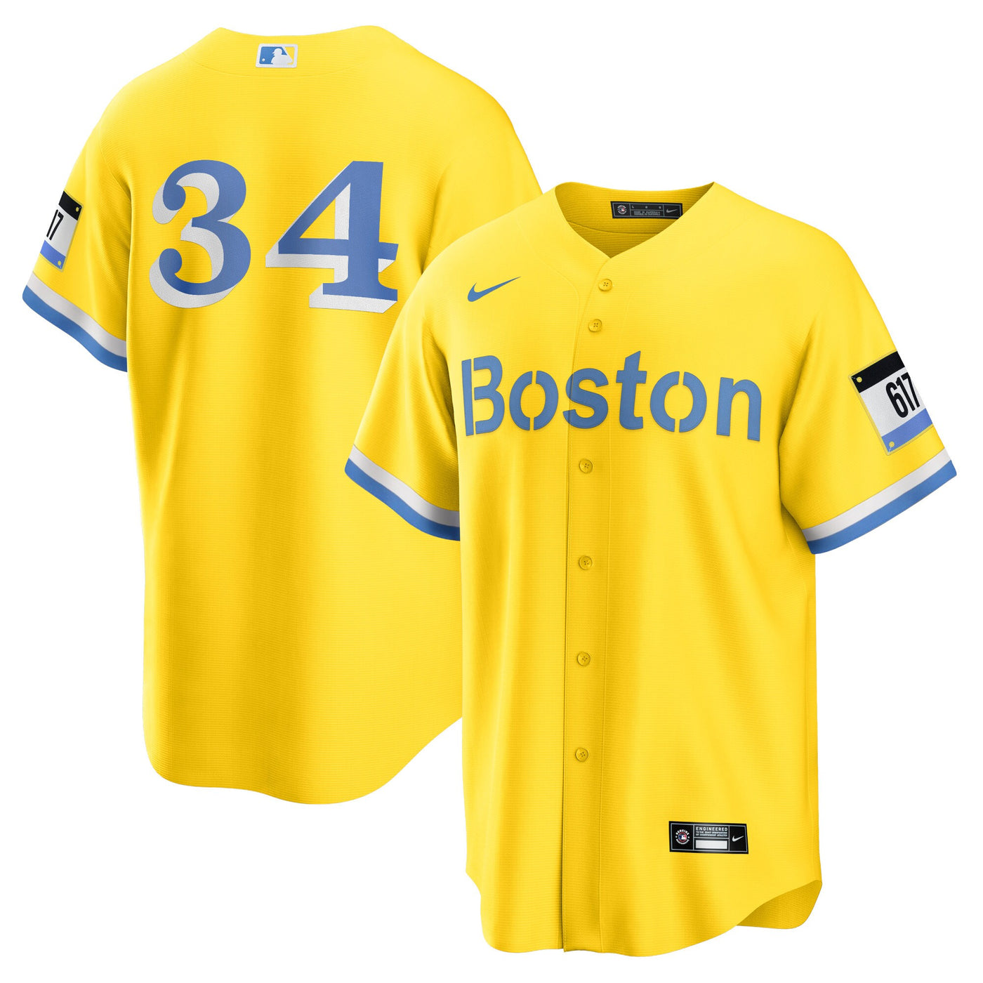 Boston Red Sox David Ortiz Nike Gold Retired Player City Connect Replica Jersey