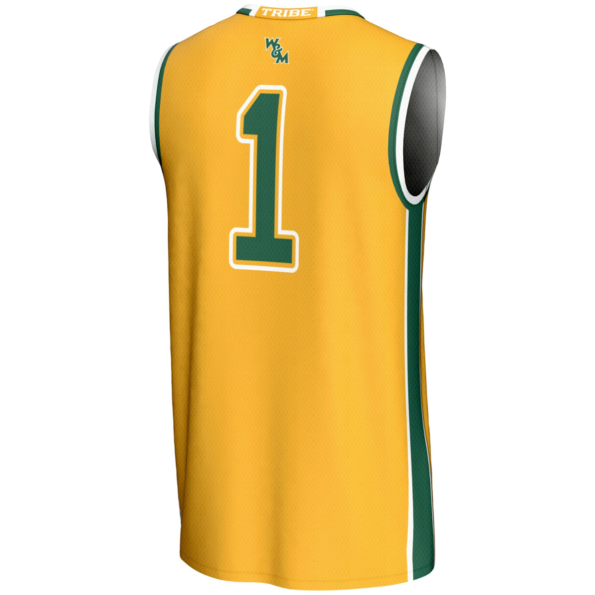 #1 William & Mary Tribe GameDay Greats Lightweight Basketball Jersey - Gold