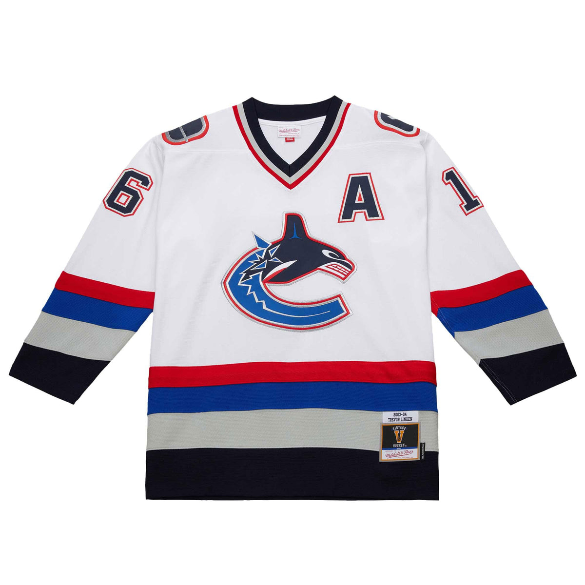 Vancouver Canucks Trevor Linden White 2003-04 Power Play Jersey