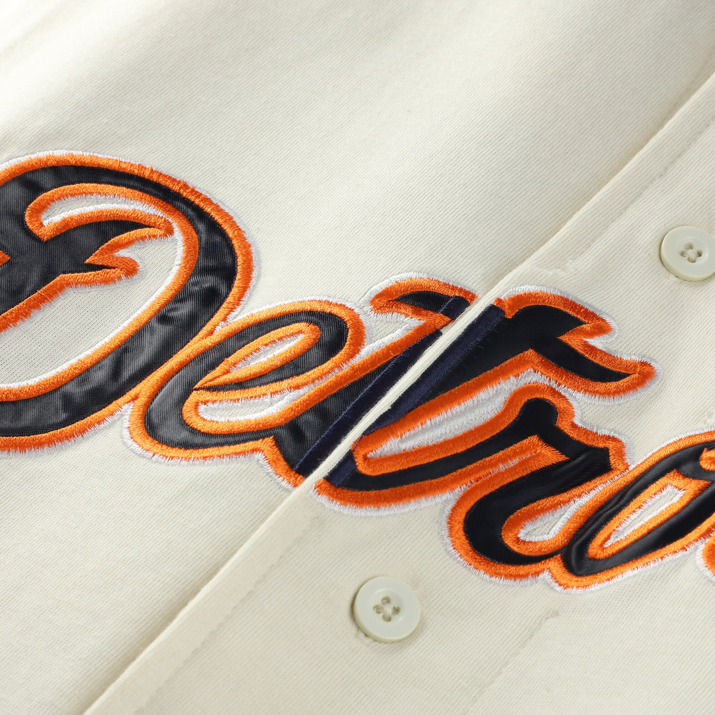 Detroit Tigers Profile Cream/Navy Big & Tall Two-Color Fashion Jersey