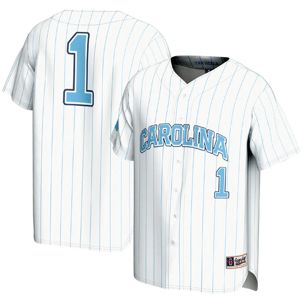 GameDay Greats #1 White North Carolina Tar Heels Lightweight Baseball Fashion Jersey