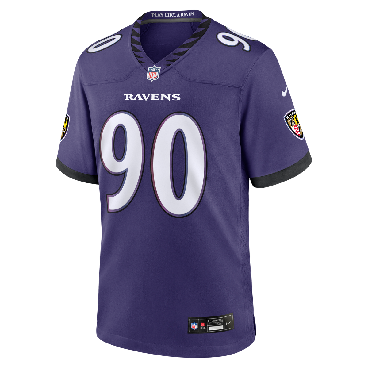 Baltimore Ravens Aeneas Peebles Purple Team Game Jersey