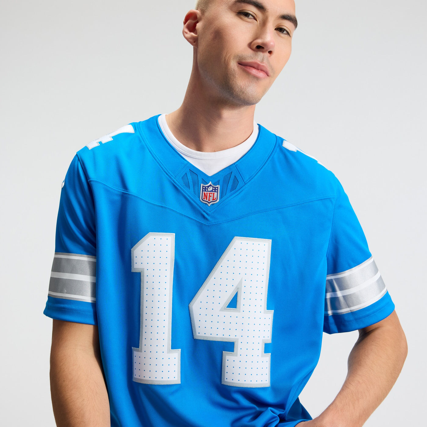 Detroit Lions Amon-Ra St. Brown Nike Blue Team Vapor F.U.S.E. Stitched Limited Jersey