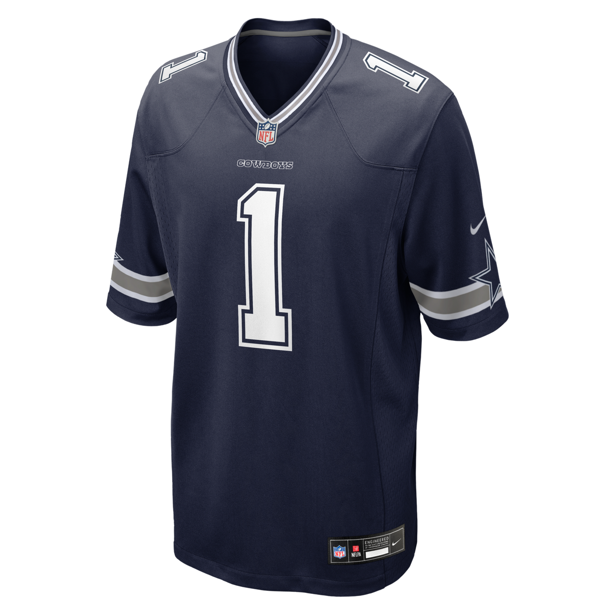 Dallas Cowboys Number 1 Groom Navy Game Jersey