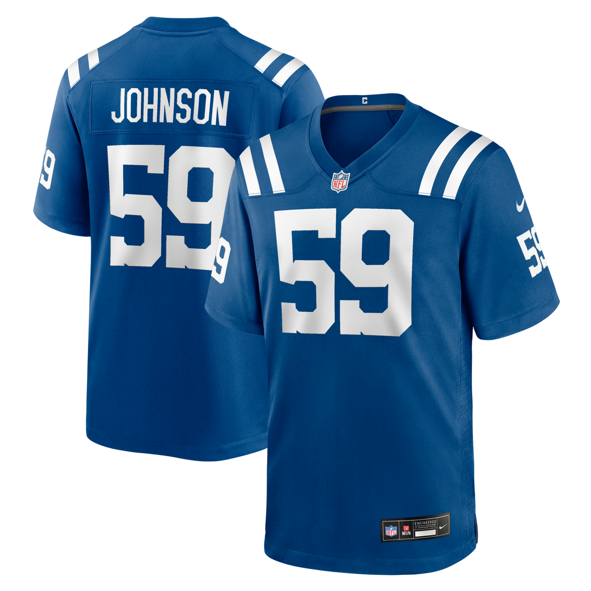 Indianapolis Colts Buddy Johnson Nike Royal Team Game Jersey