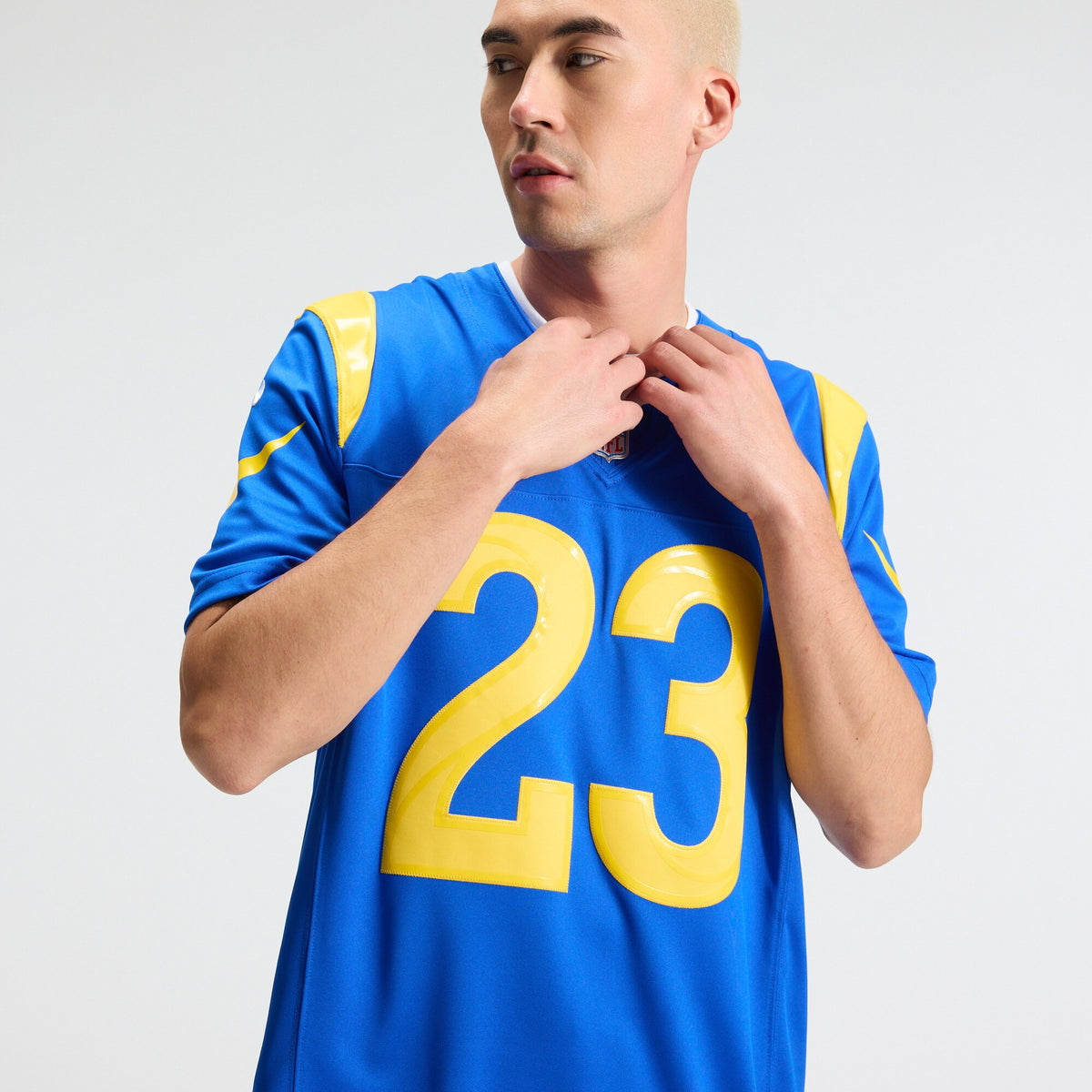 Los Angeles Rams Kyren Williams Royal Team Vapor F.U.S.E. Stitched Limited Jersey