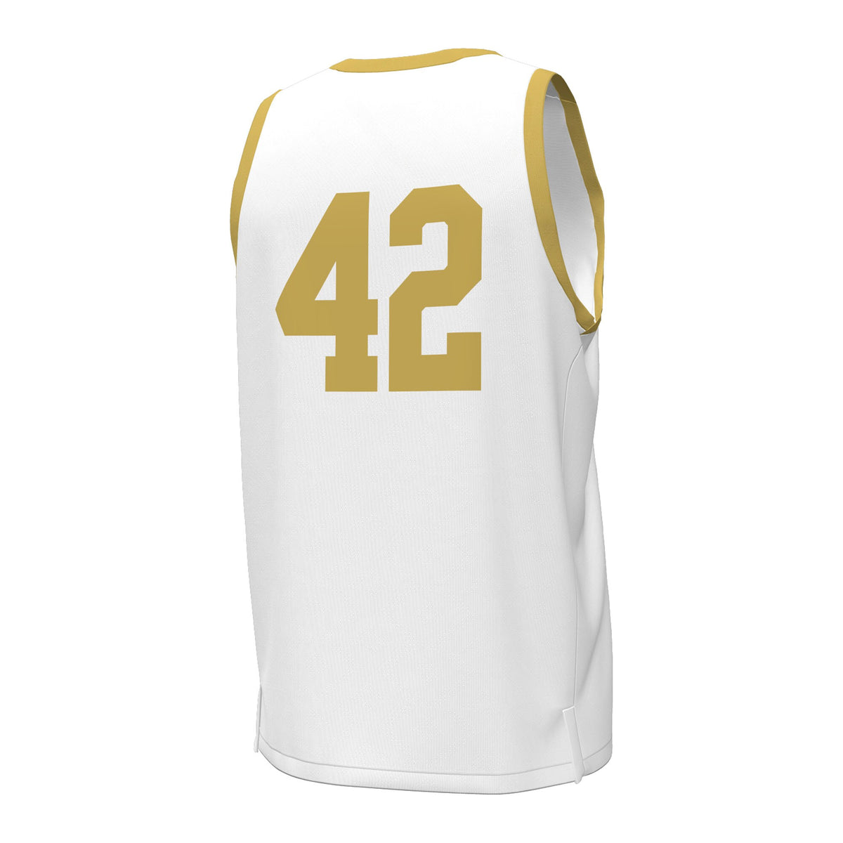 #42 Notre Dame Fighting Irish Under Armour Replica Basketball Jersey - White