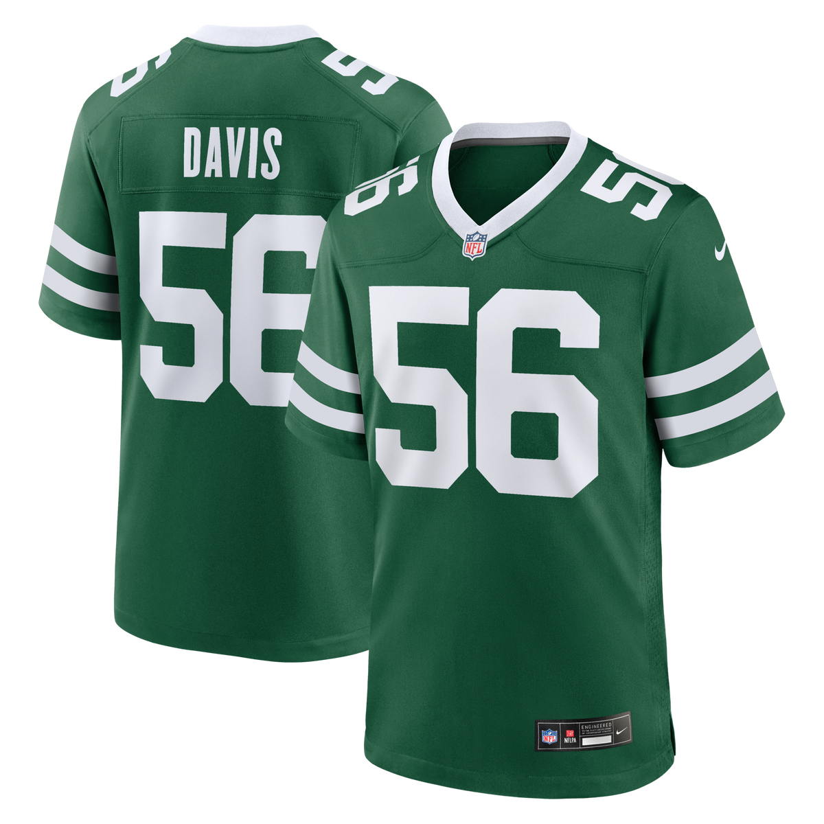New York Jets Demario Davis Legacy Green Team Game Jersey