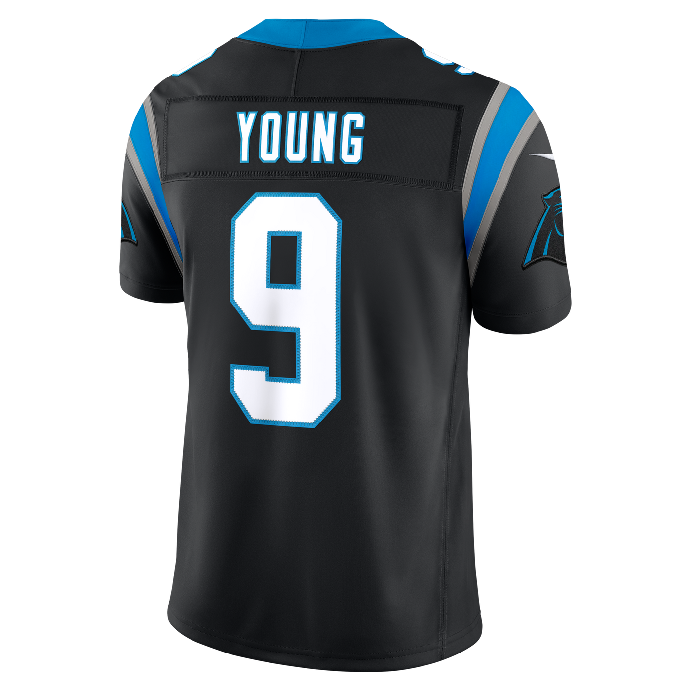 Carolina Panthers Bryce Young Nike Black Team Vapor F.U.S.E. Stitched Limited Jersey
