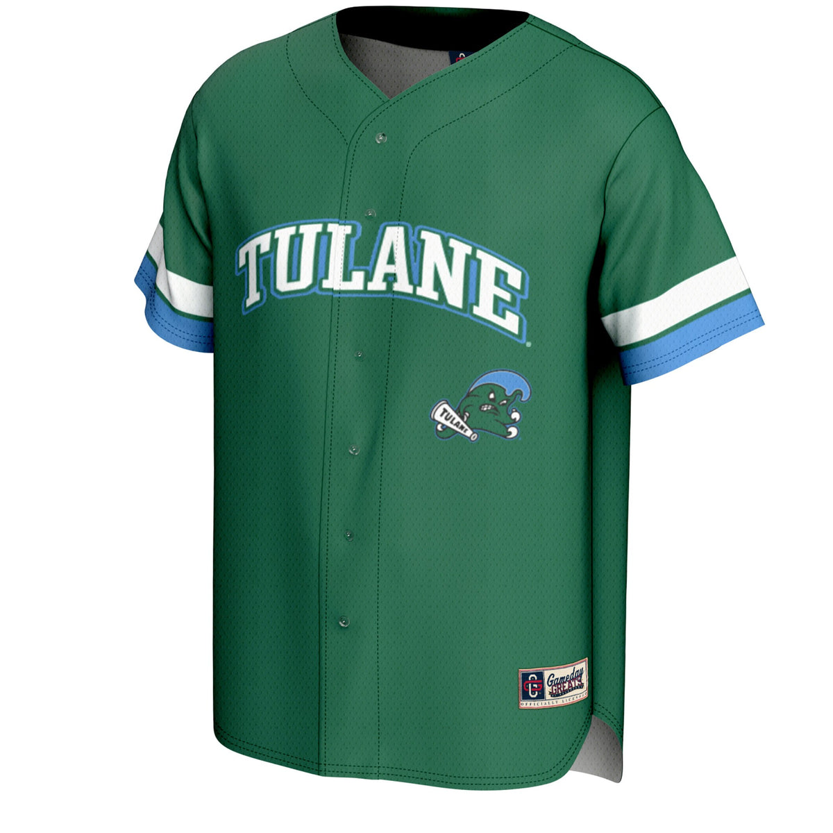 Tulane Green Wave GameDay Greats Spirit Baseball Jersey - Green