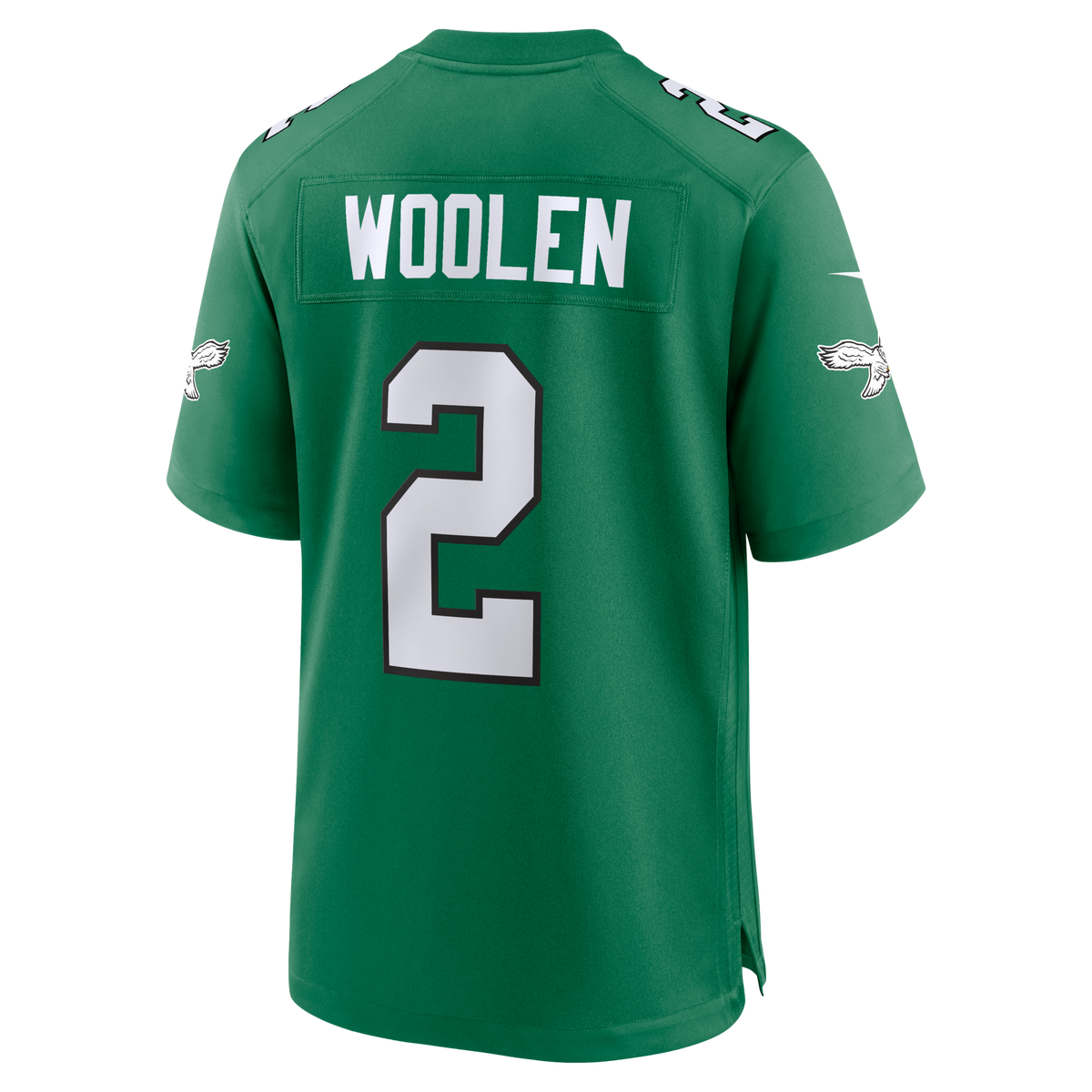 Philadelphia Eagles Tariq Woolen Kelly Green Alternate Game Jersey