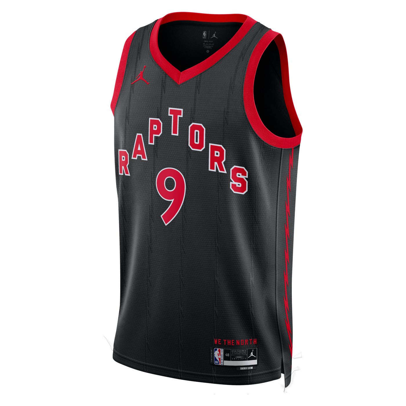 Toronto Raptors Jordan Brand Statement Edition Swingman Jersey - Black - RJ Barrett