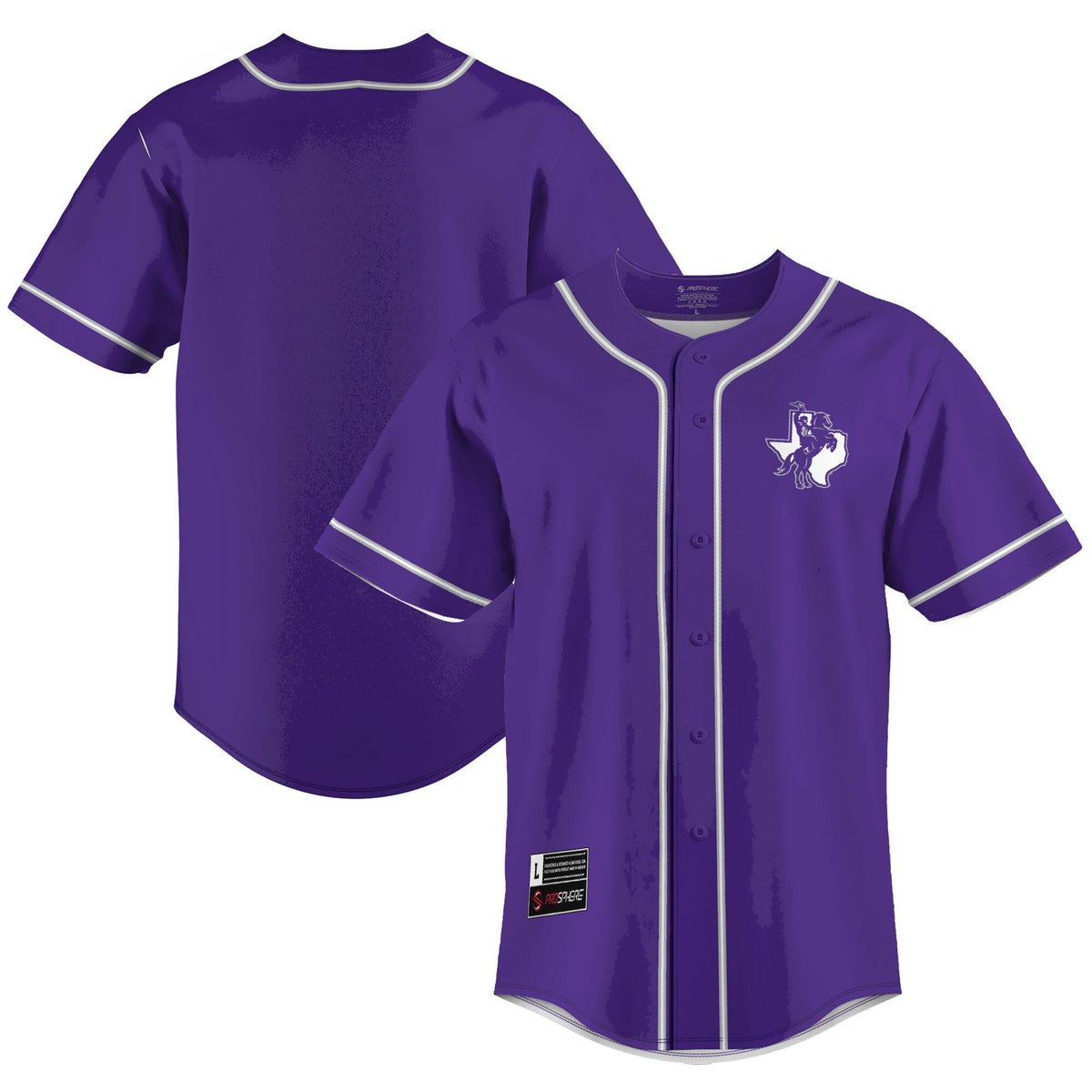 Tarleton State Texans GameDay Greats Lightweight Baseball Jersey - Purple