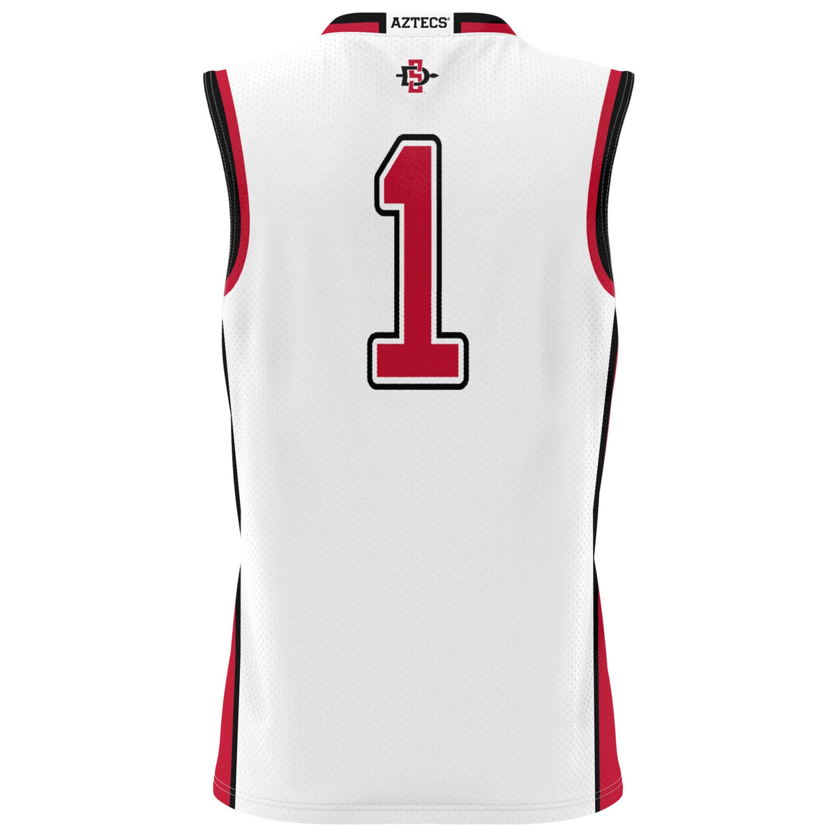#1 San Diego State Aztecs GameDay Greats Lightweight Basketball Fashion Jersey - White