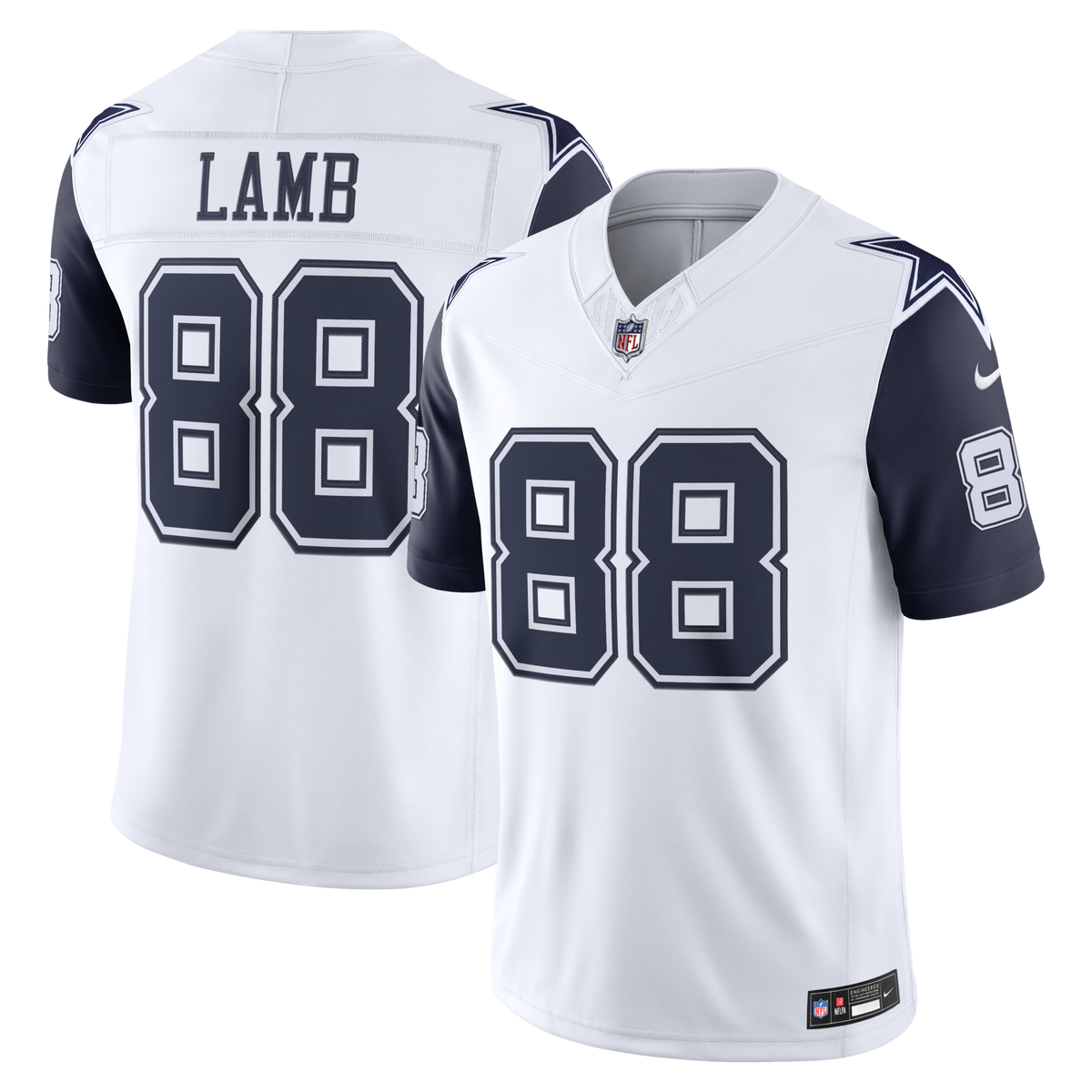 Dallas Cowboys CeeDee Lamb White Alternate Vapor F.U.S.E. Stitched Limited Jersey