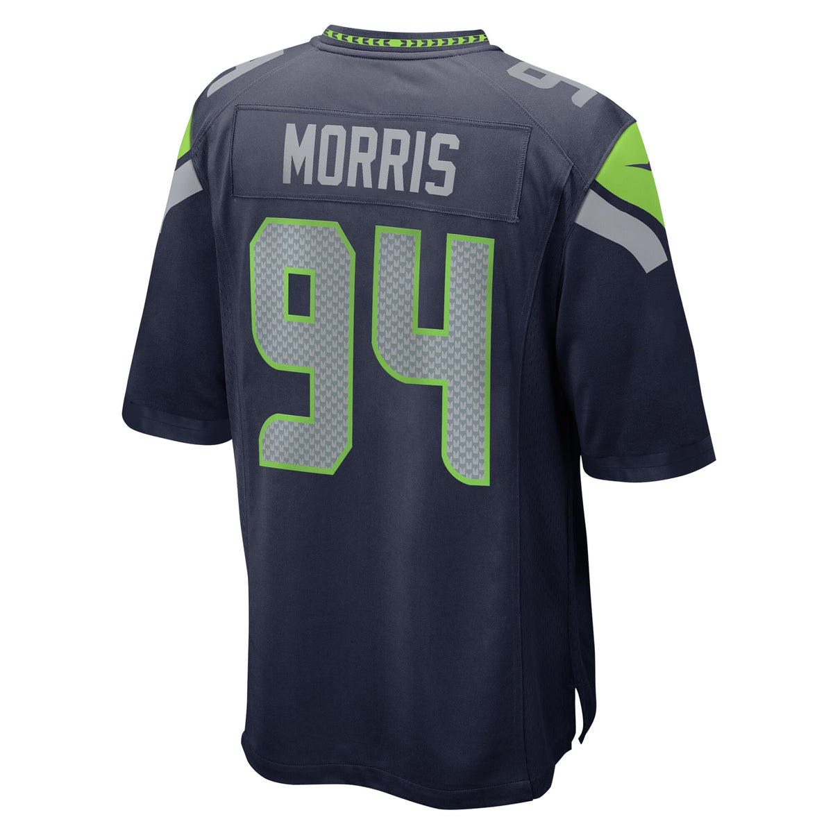 Seattle Seahawks Mike Morris College Navy Game Jersey