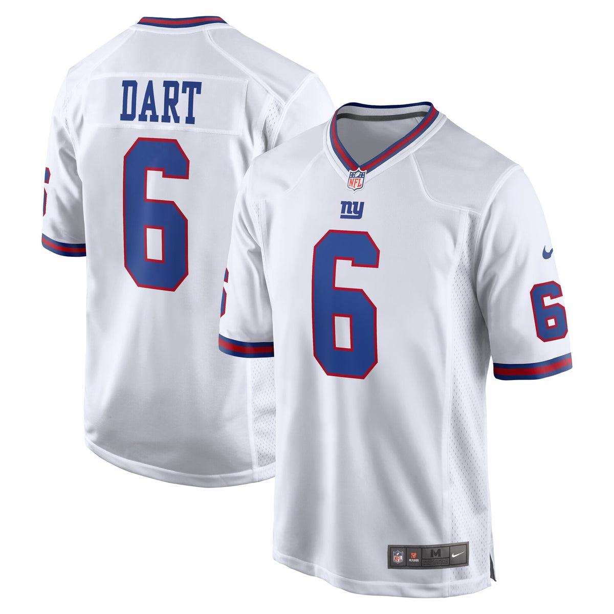 New York Giants Jaxson Dart White Alternate Vintage White Game Jersey
